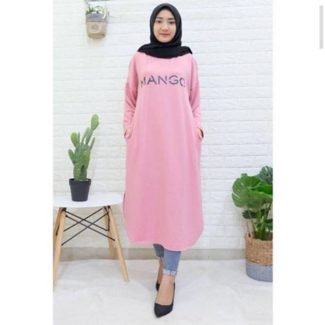 MANGO LONG TUNIK / BAJU WANITA / TUNIK MUSLIM TERBARU / PROMO