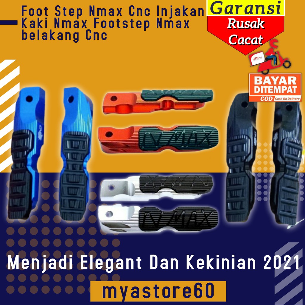 Foot Step Nmax Cnc Injakan Pijakan Kaki Nmax Footstep Yamaha Nmax belakang Cnc