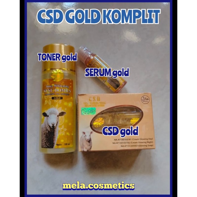 PAKET KOMPLIT CSD GOLD CREAM SUSU DOMBA ASLI SUDOM ORIGINAL