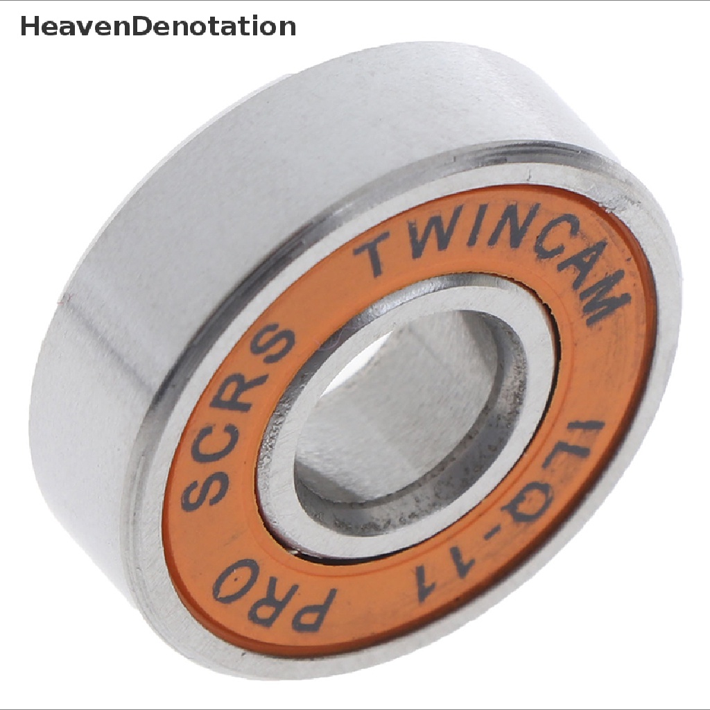 (Heavendenotation) 10pcs Bearing Roda Skateboard / Skuter / Roller Skate Bahan Stainless Steel