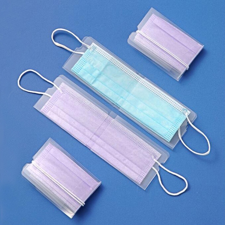 Transparent Foldable Anti-dust Mask Clip Storage / Students Start School Mask Keeper Mask Holder Storage Clip