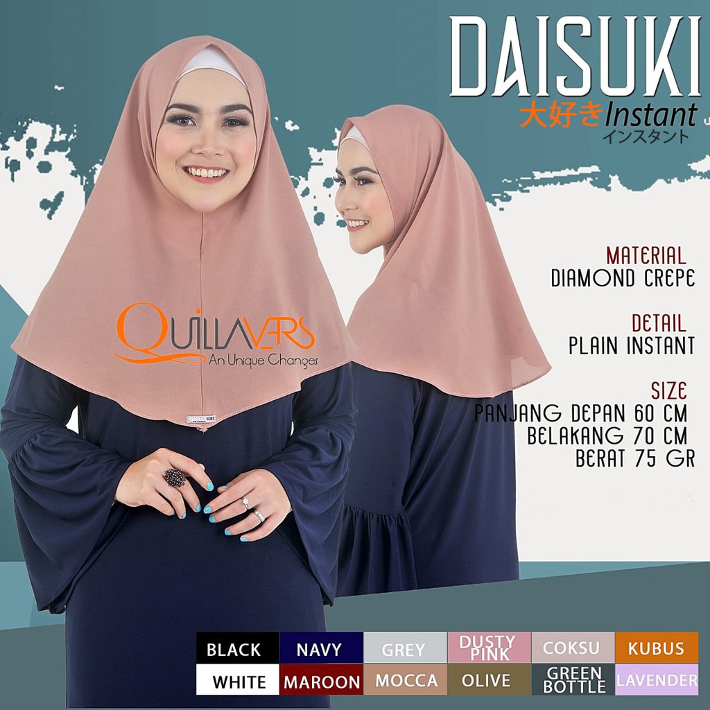 DAISUKI INSTANT HIJAB || HIJAB INSTANT || JILBAB INSTANT