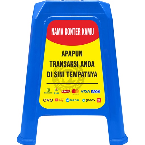 

STIKER VINYL KURSI TRANSAKSI ONL1N3 (CUSTOM, TULIS NAMA AGEN/KIOS DI CHAT)