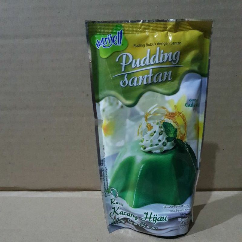 

Nutrijell pudding santan rasa kacang hijau