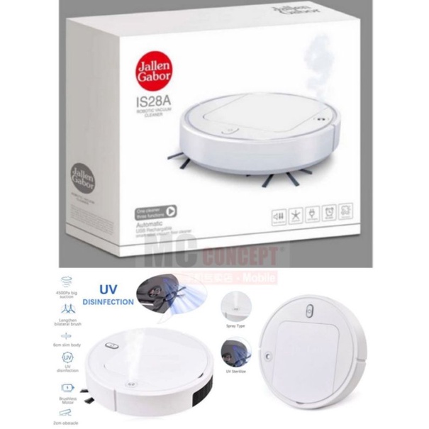 IS28A JALLEN GABOR ROBOTIC  VACUUM CLEANER WITH SPRAYER