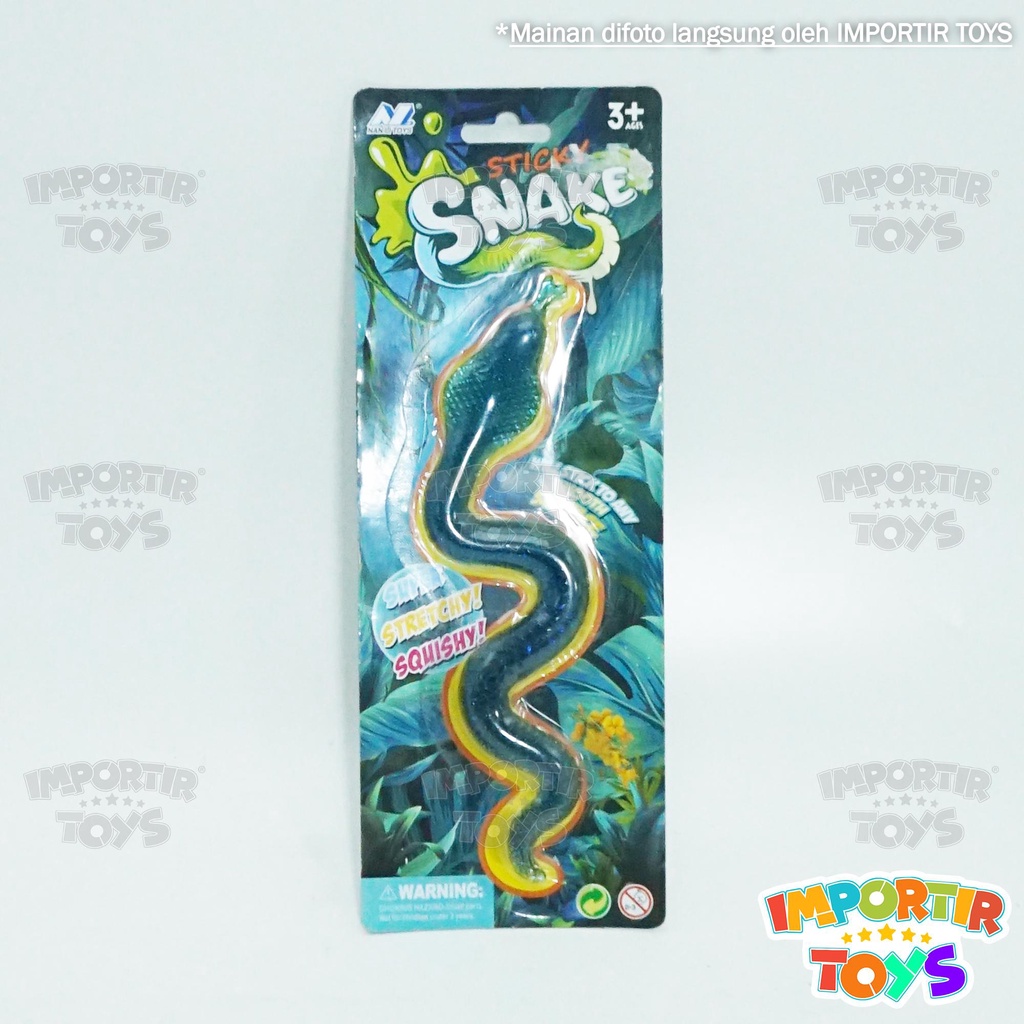 Mainan Anak Ular Sticky Snake Penghilang Stress Kualitas Import