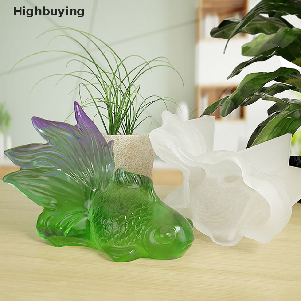 Cetakan Silikon Bentuk Ikan Mas 3D Untuk Dekorasi Meja Glory