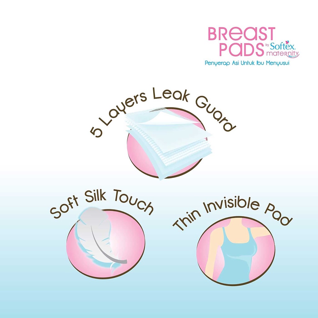 Bisa COD Breast Pads Softex Maternity Pad Penyerap Asi Untuk Ibu Menyusui 50 Pad