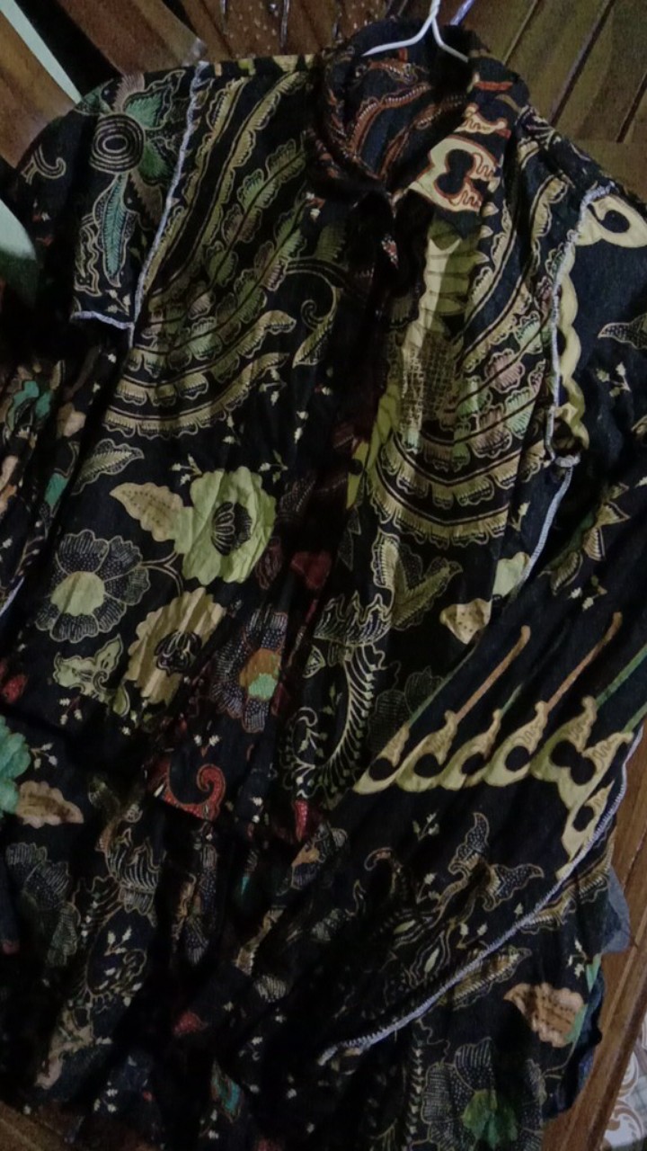 Batik Couple Ayah Anak Motif Kupu Sogan,baju Batik Keluarga,batik Anak Cowok