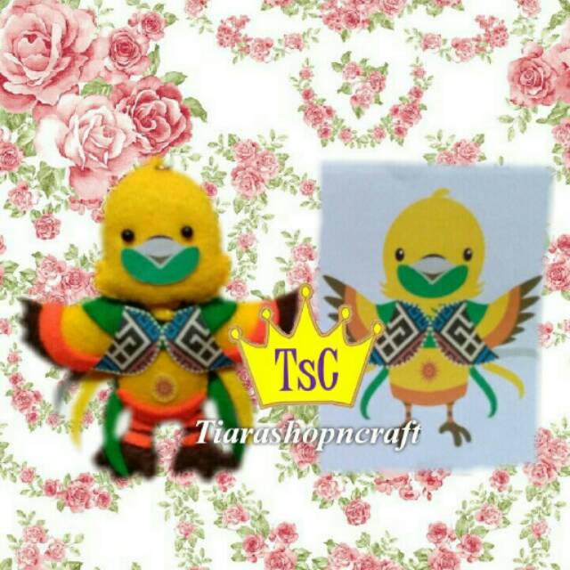 Gantungan kunci Kaka Bhinbhin Atung Souvenir Asian Games