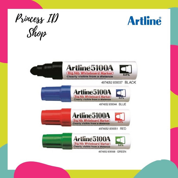

SPIDOL PAPAN TULIS WHITEBOARD MARKER ARTLINE EK-5100A BIG NIB