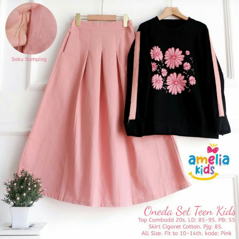 ONEDA, TRILY Set Kids Dress Ori Amelia