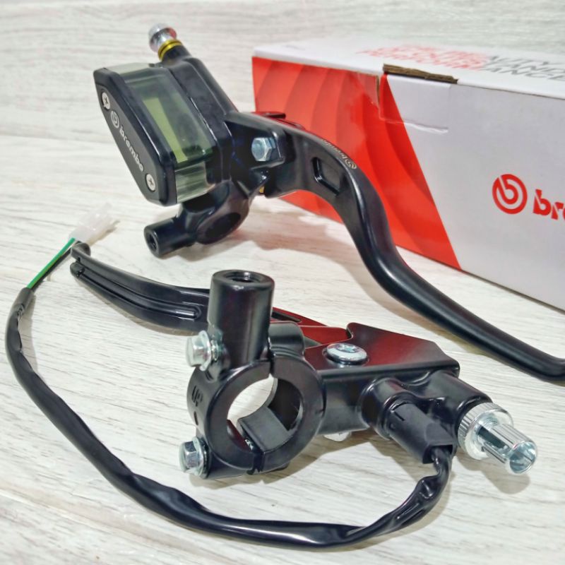 HANDLE MASTER REM BREMBO MODEL OVAL DUDUKAN SPION SWITCH REM KIRI KANAN