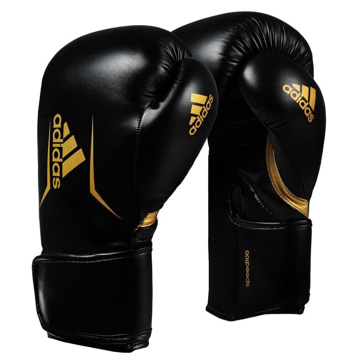 Sarung Tinju Adidas Speed 100 Boxing Gloves Black Gold