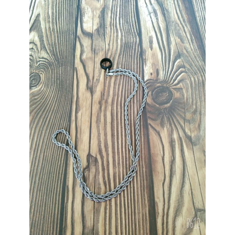 Cod new Cod KALUNG RANTAI STAINLESS BONUS KARET // GANTUNGAN V4PE