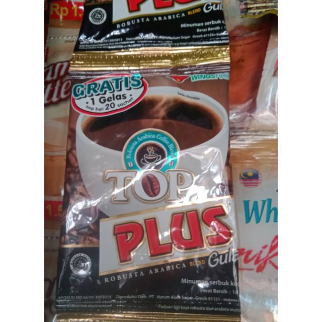 

TOP PLUS Kopi Hitam+Gula