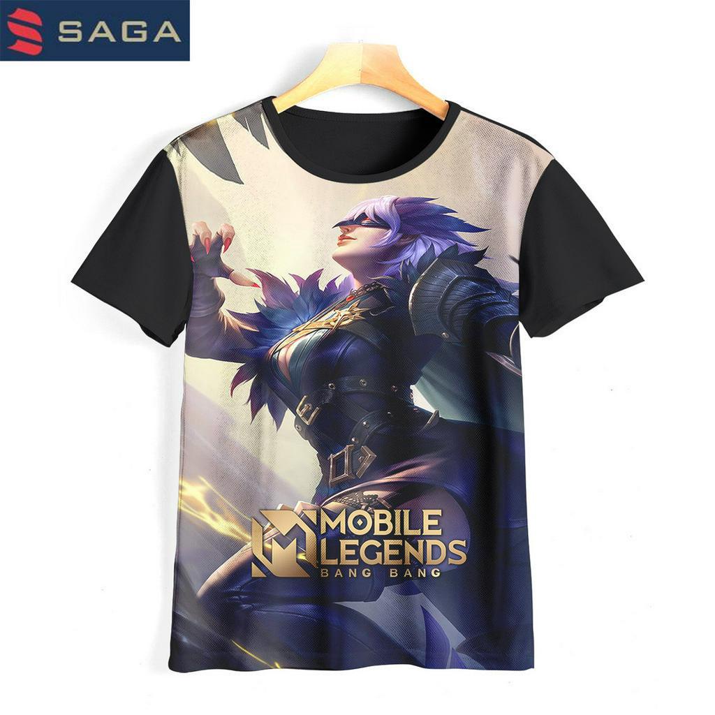 Kaos Anak Mobile Legend Natalia Baju Kartun Tv Animasi Baju 3D Permainan Mobile Legends Natalia 06Ml