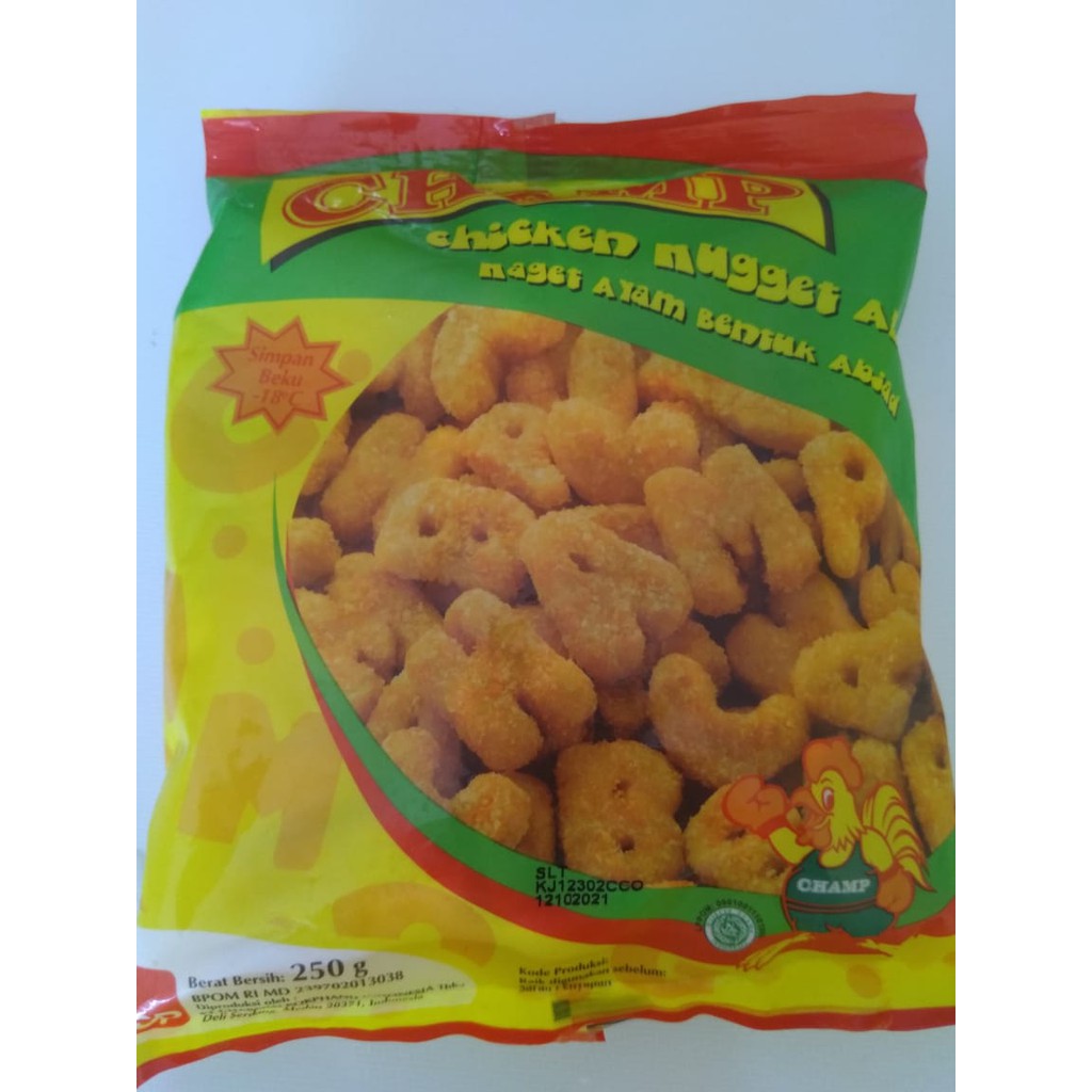 

Champ Nugget Huruf ABC 250 gr