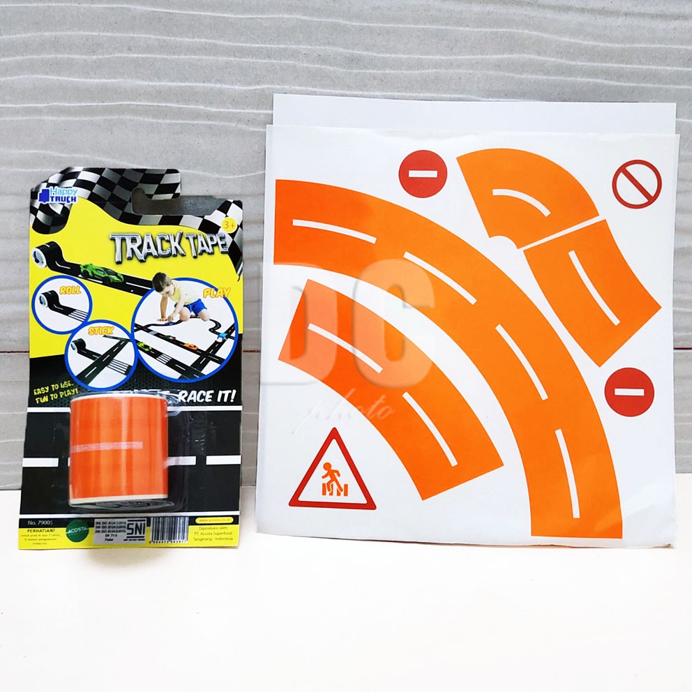 Mainan Anak Hot Wheels Track Tape | Selotip Bergambar Arena Lintasan Mobil Hotwheels