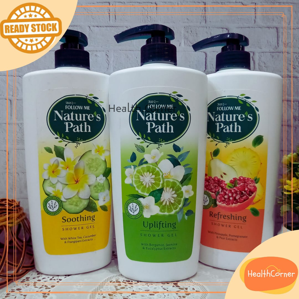 Follow Me Nature's Path Shower Gel 650ML [Natures Path SOOTHING, UPLIFTING, REFRESHING SHOWER GEL]