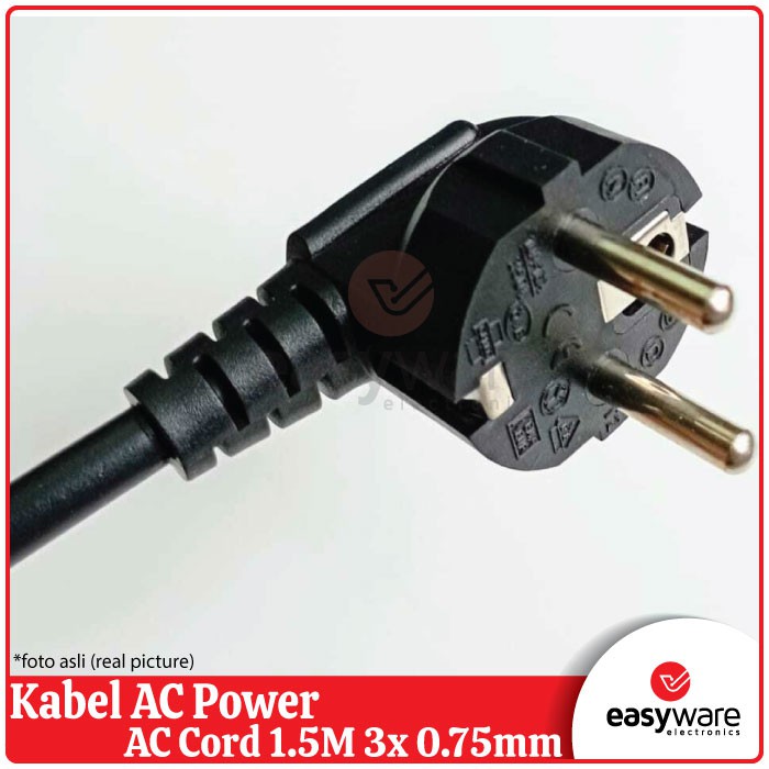 Kabel AC Power/AC Cord 1.5M 3x 0.75mm