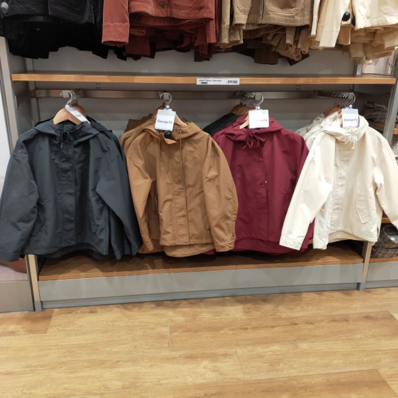 Jaket Parka Oversized uniqlo women