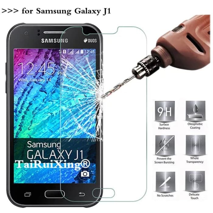 TEMPERED GLASS SAMSUNG J1 2015 J100 ANTI GORES KACA FULL BENING - SCREEN PROTECTOR