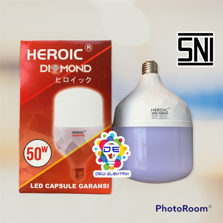 Lampu LED HEROIC DIAMOND 50 WATT BERGARANSI