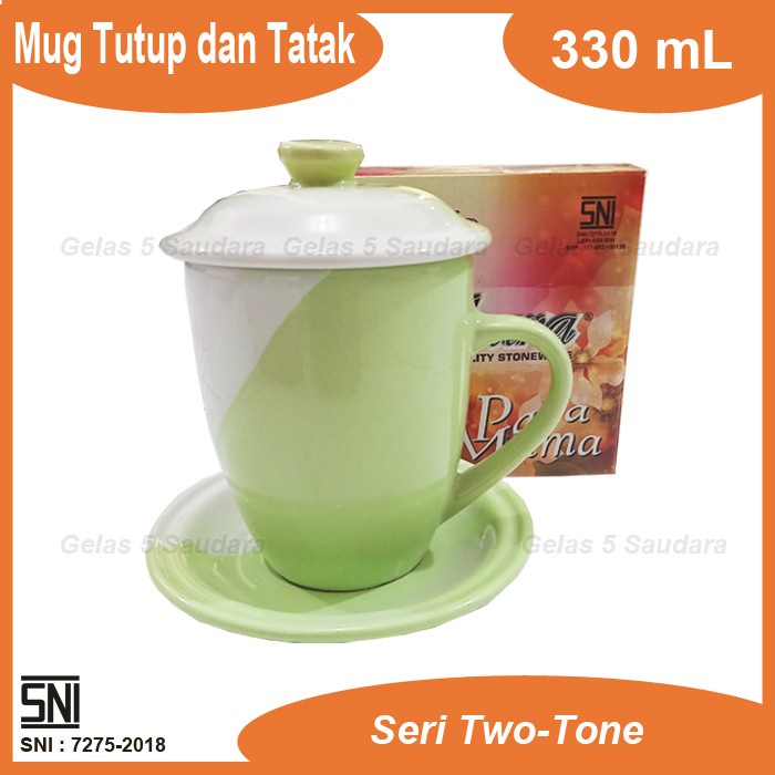 1  SET MUG KOPI TUTUP DAN TATAKAN KERAMIK/ GELAS KOPI / GELAS SUSU / COFFEE MUG / MUG TEA/MUG KOPI/M