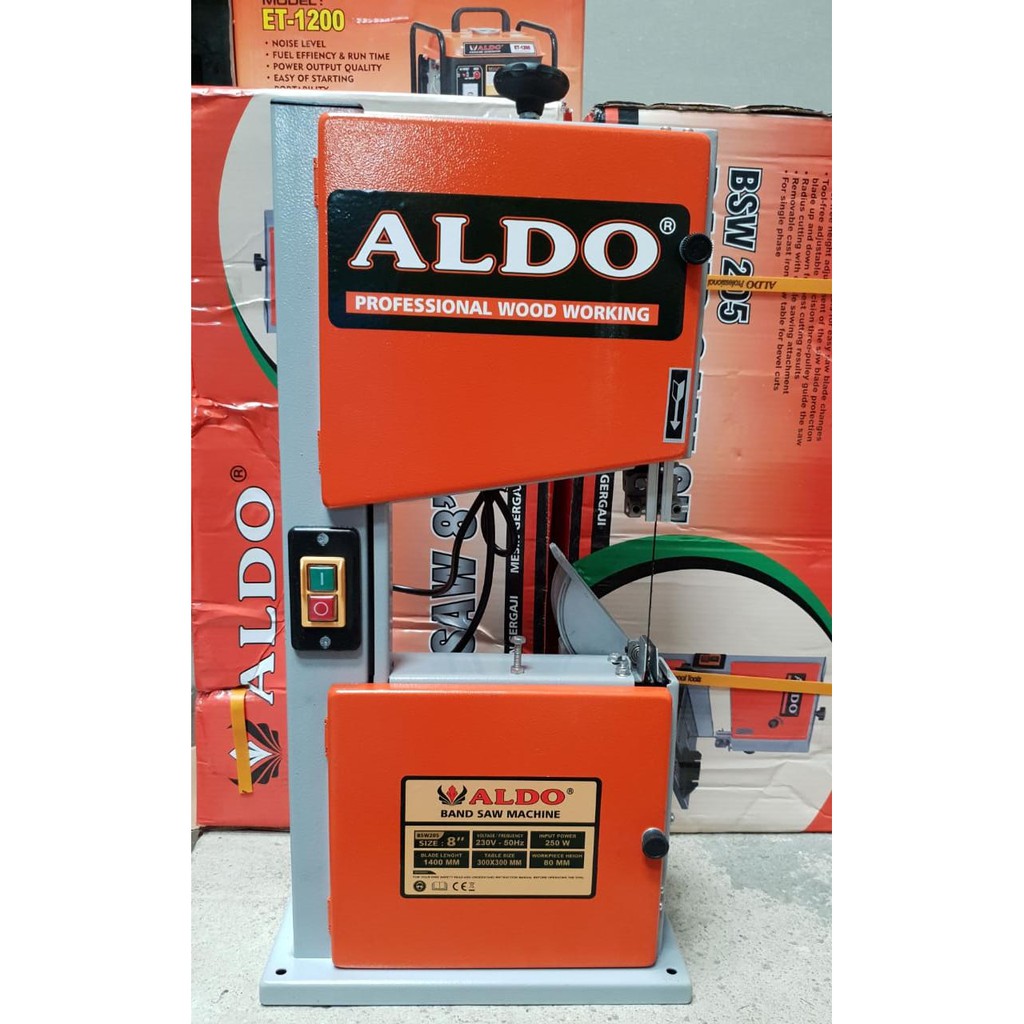 Band Saw Aldo 8 inc Mesin Gergaji Kayu Bandsaw 200 mm Mesin Ukir Besar