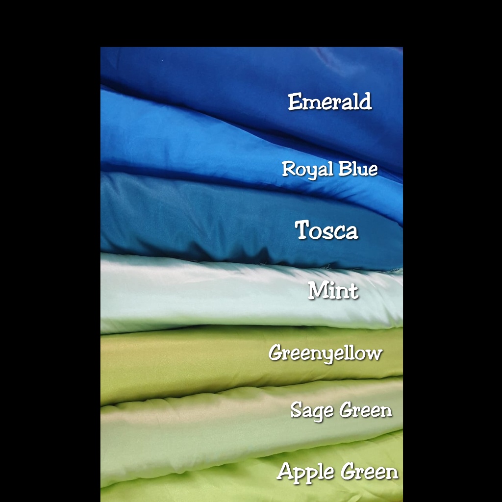Kain Satin Silk Kilap Premium Lux Meteran Paket Bridesmaid Saten Premium Kilap Bahan Maxmara