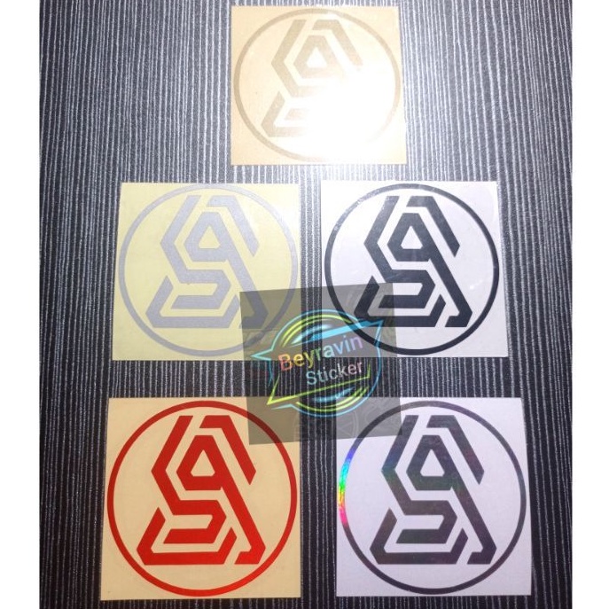 Sticker logo black Aerox Syndicate cutting