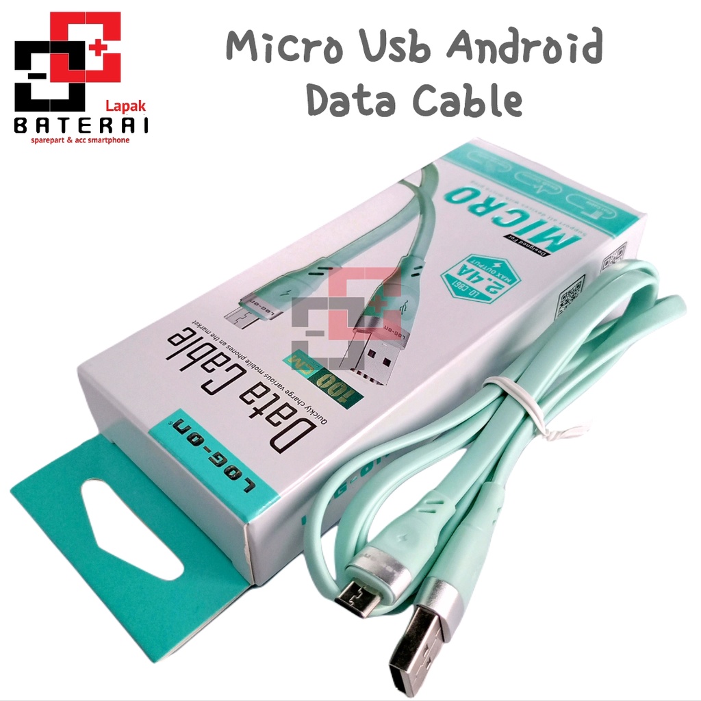 LOG - ON CB61 Kabel Data Micro 2.4A Fast Charging / Quick Charger 3.0 / Kabel Charger Casan Android