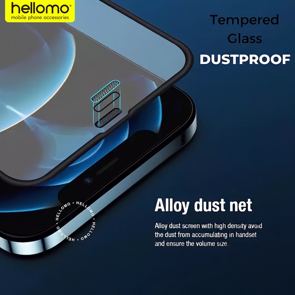 Tempered Glass iPhone Anti Dust Screen Protector Full Cover Dustproof Anti Gores Fullcover iPhone