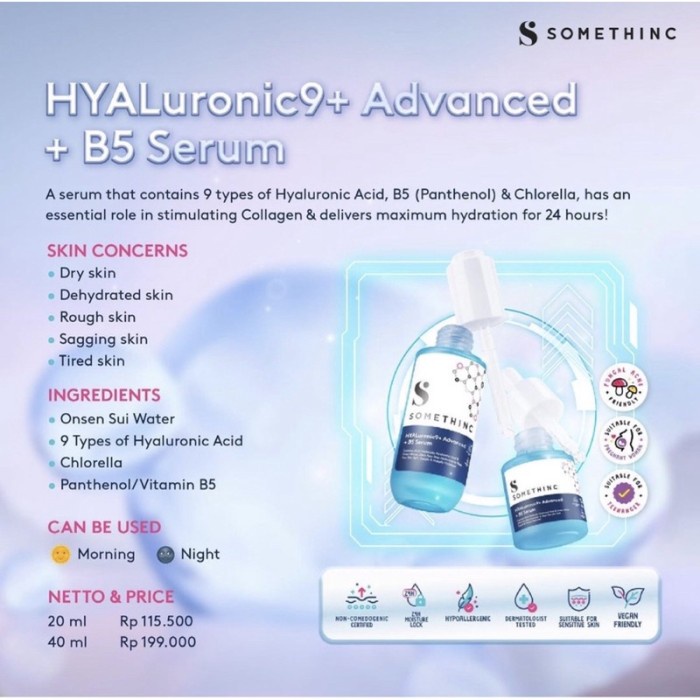 SOMETHINC HYALuronic9+ Hyaluronic 9+ Advanced + B5 serum 40ml