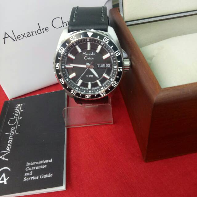 Jam Tangan Pria Analog Alexandre Christie AC 6541 ME Genuine Leather