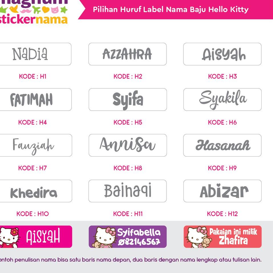

Trend Produk Bulan Label Nama Baju, Label Nama Kain, Label Setrika, Iron-On Label Gambar Hello Kitty dvwt486