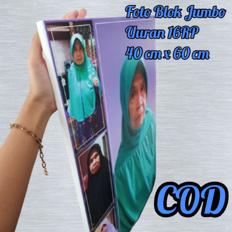 Foto Blok Jumbo 16Rp 40 x 60 cm / foto blok kayu / foto blok bahan luster / cetak foto murah / cetak