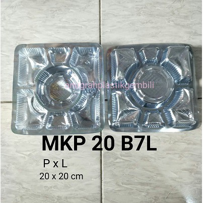 Mika dus 20x20 isi 50 pcs plastik mika dus MKP 20 B7L