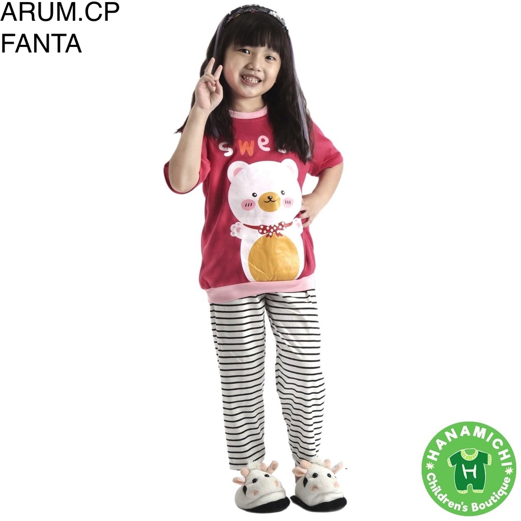 Hanamichi ARUM.CP Setelan Baju Tidur Anak Lengan Pendek