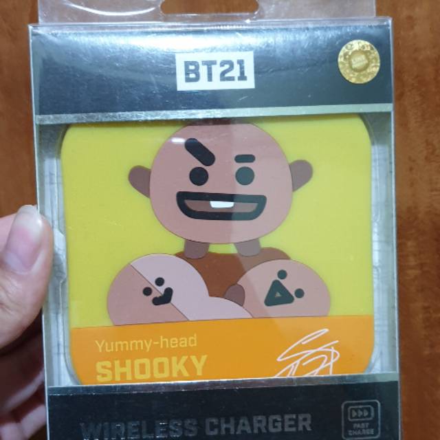 BT21 OFFICIAL WIRELESS CHARGER SHOOKY