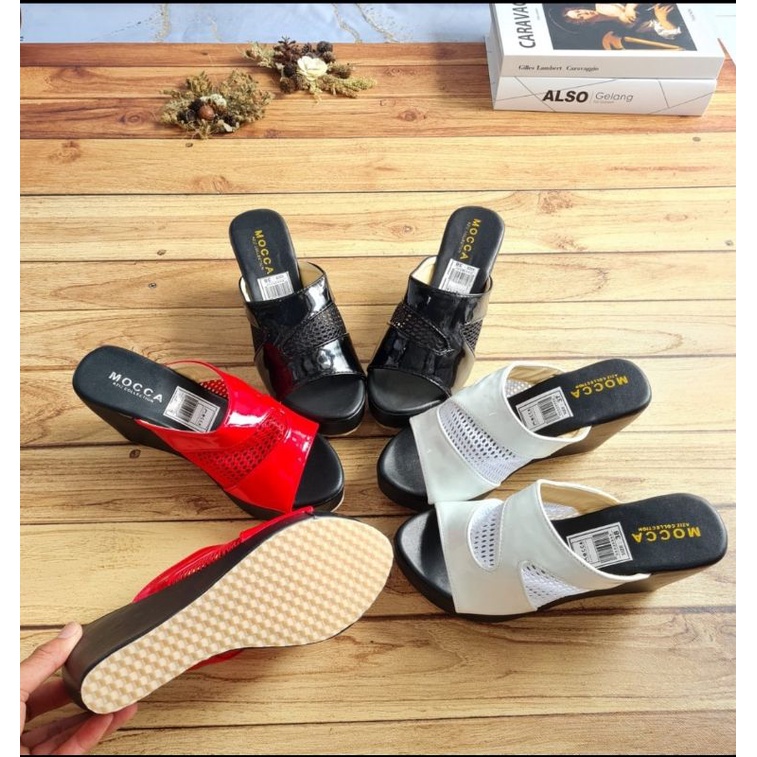 ABBUSHOES Af 48 wedges sandal jaring milano sol karet  7cm