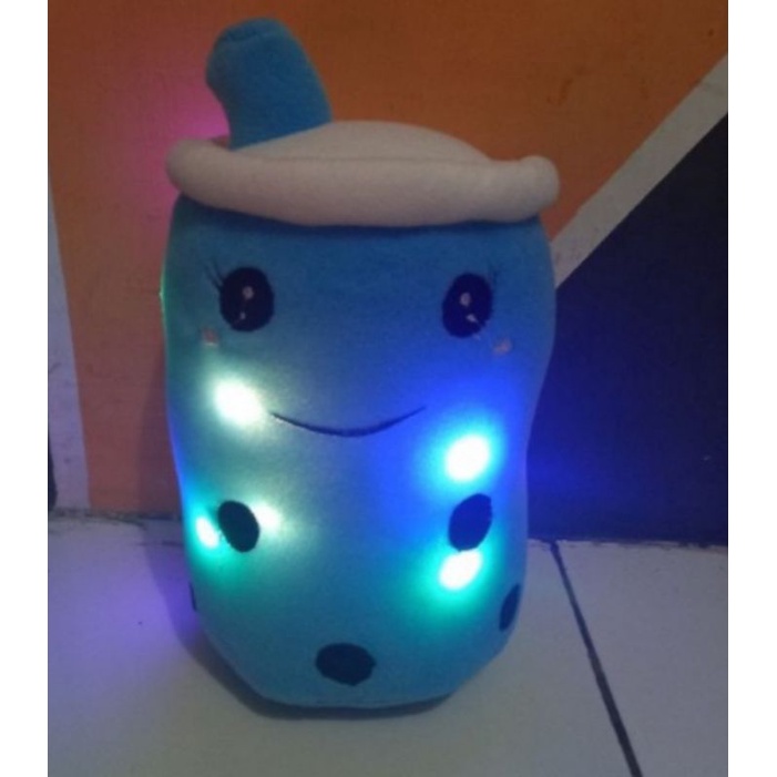 Boneka Boba Led Nyala Ukuran Xl 40cm Bantal Boba Milx Tea Viral Lucu Nyala Pake Led Murah