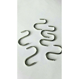 5 Pcs Hook Cantolan S Kawat Besi Gantungan  Dapur Putih 