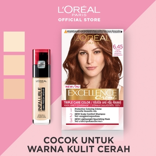  L Oreal  Paris Excellence Creme Hair Color 6 45 Light  