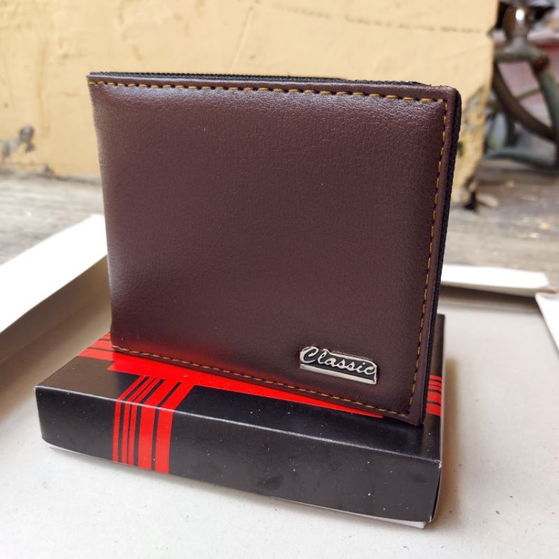 Promo!! Discount DOMPET PRIA MURAH MAHIKA SERIES ORI MY QEENA BY KIRANA STUFF Te nge MU TERLARIS A5H-CLASIC COKLAT