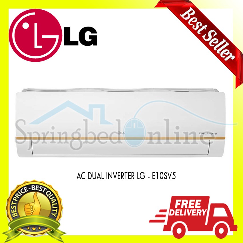 AC DUAL INVERTER SPLIT 1PK - LG E10SV5 - GARANSI RESMI