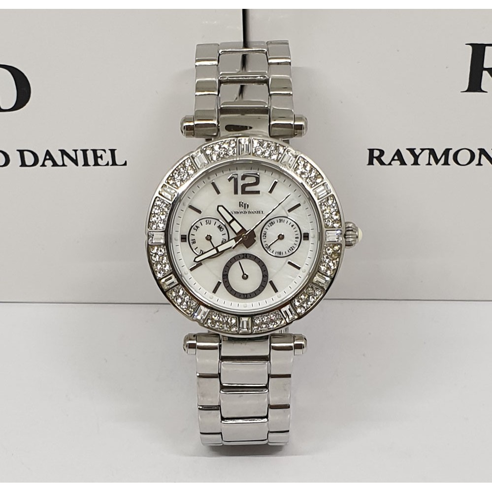 Raymond Daniel RD216 Silver White Jam Tangan Wanita Original