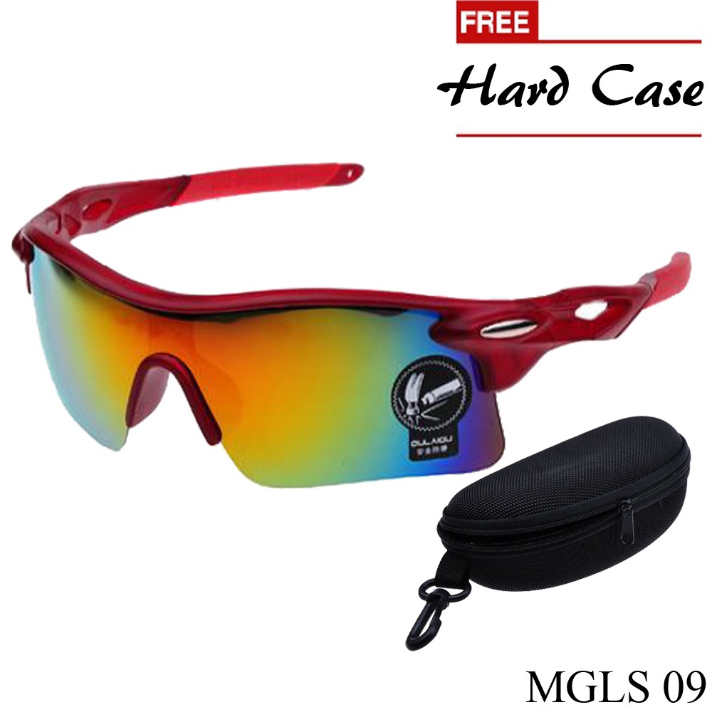 Kacamata Sepeda Polycarbonate Merah MGLS 09