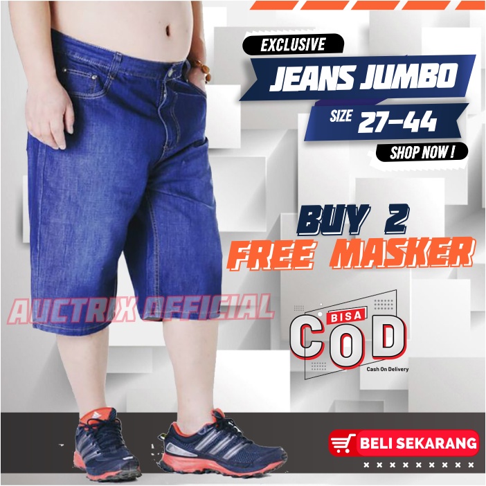 Celana Jeans Pendek Pria Cowok Jumbo Big Size 27-44 Distro Laki laki Premium Dewasa